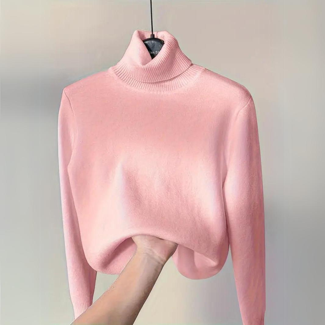 REBECCA - TURTLENECK PULLOVER THERMAL SWEATER