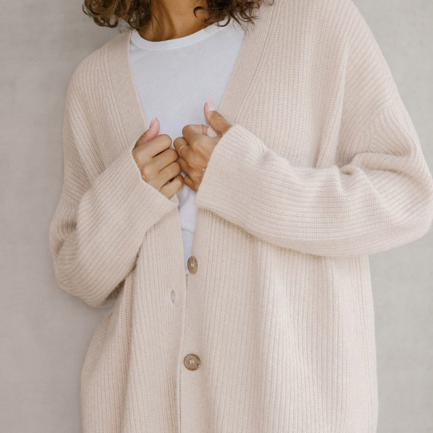 JENNY K - CASHMERE COCOON CARDIGAN