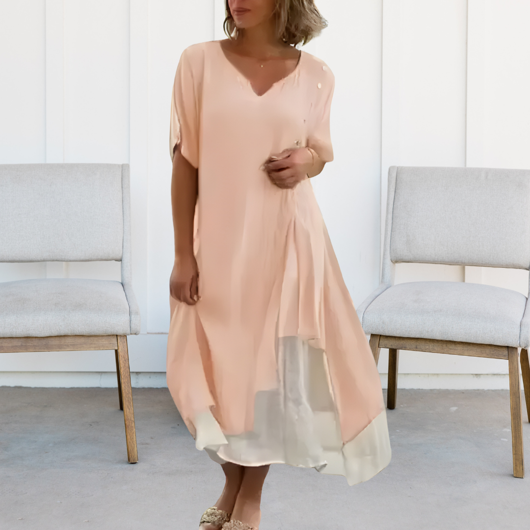 MYRTHE • V NECK BOHO DRESS