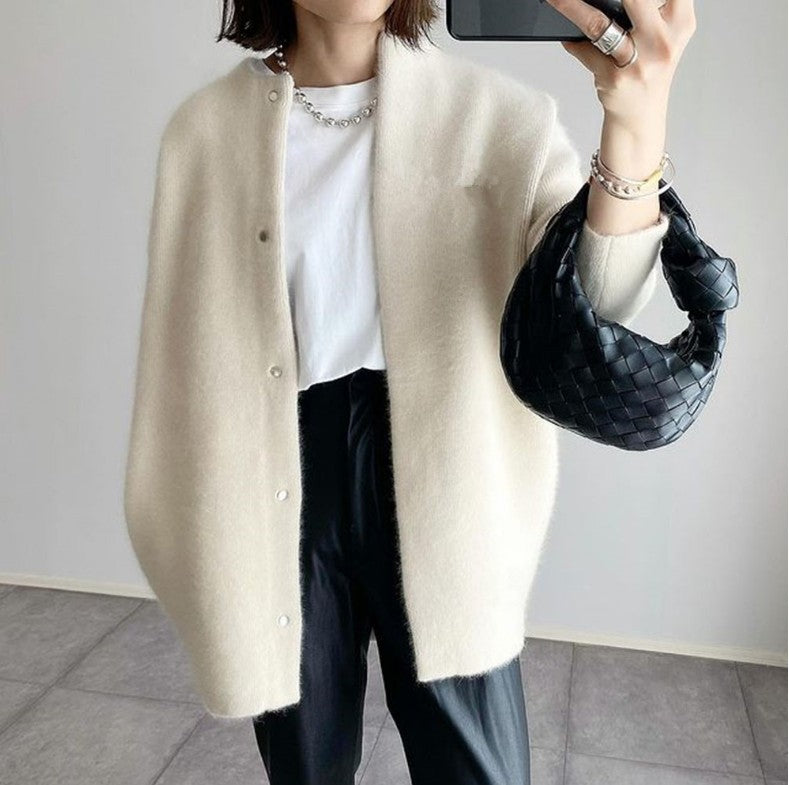 KATHY LONG-SLEEVED BUTTON DOWN CARDIGAN
