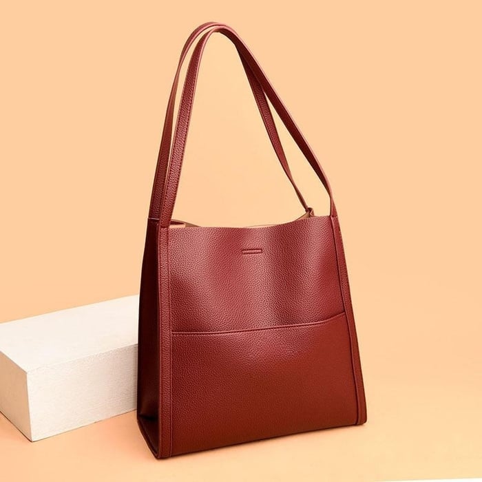 Handmade Shoulder Bag in Vegan Leather