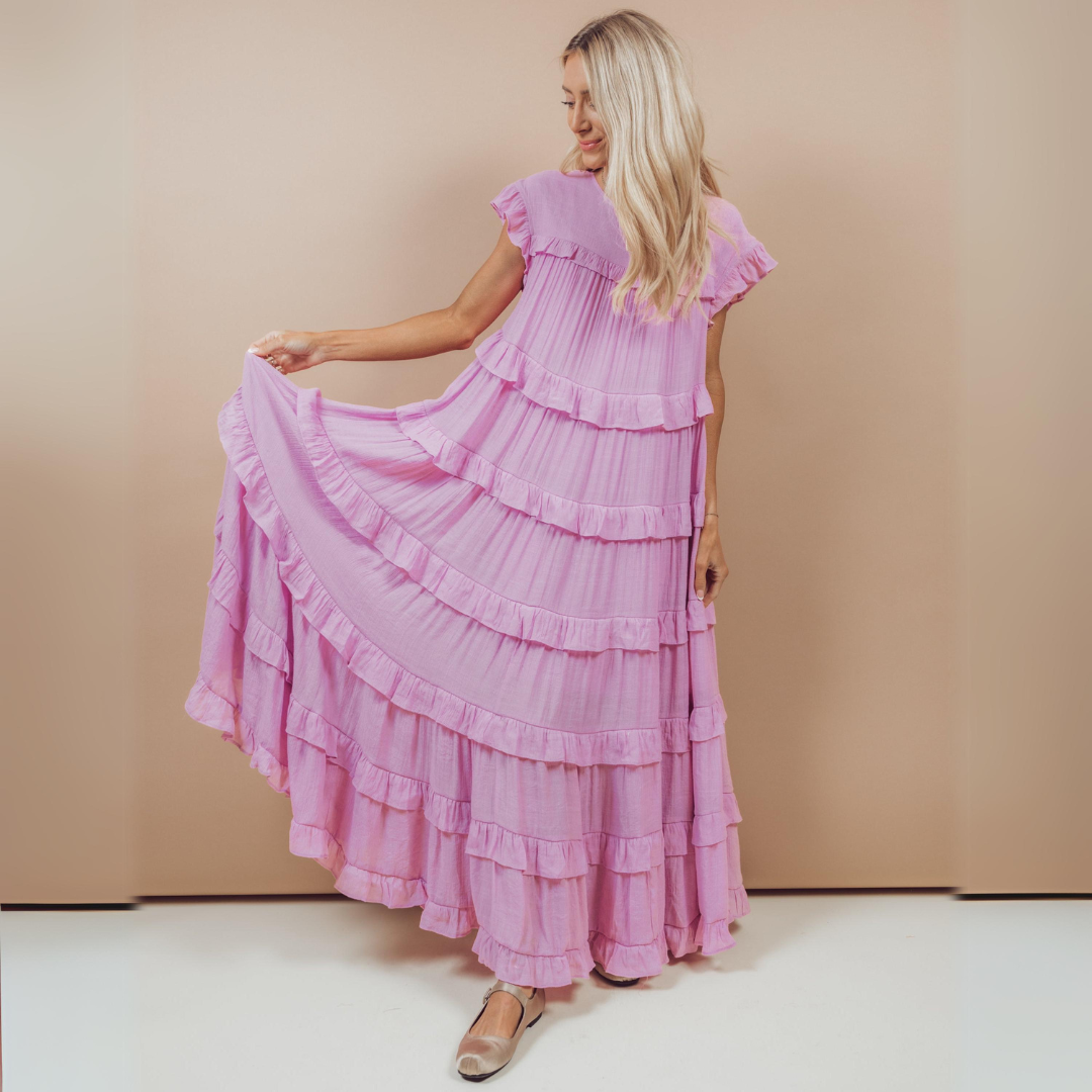 Betty Ruffle Tiered Dress