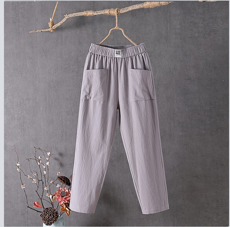 Ava - Linen Crop Pants