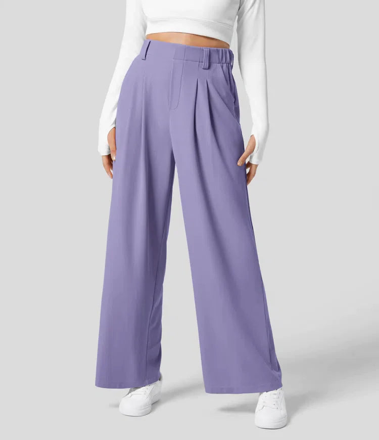 Peppy - High Waisted Waffle Pants