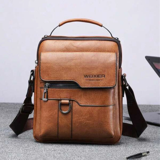 WEIXIER COMPACT LEATHER CROSSBODY BAG