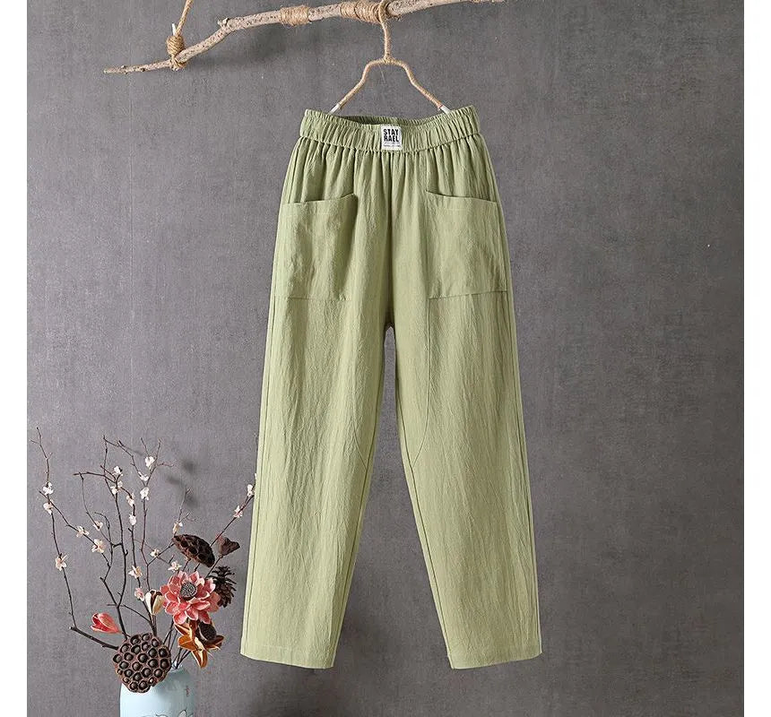 Ava - Linen Crop Pants