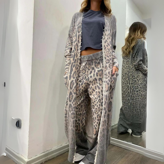LEAH - LEOPARD LOUNGE SET
