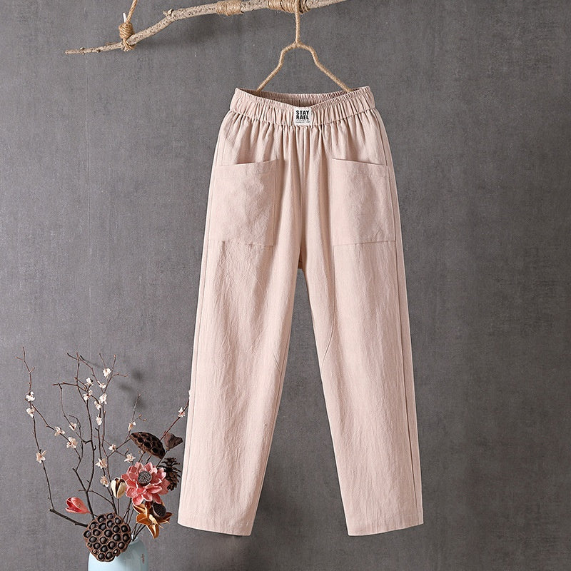 Ava - Linen Crop Pants