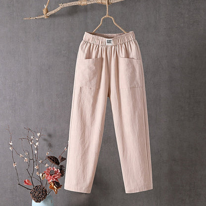 Ava - Linen Crop Pants