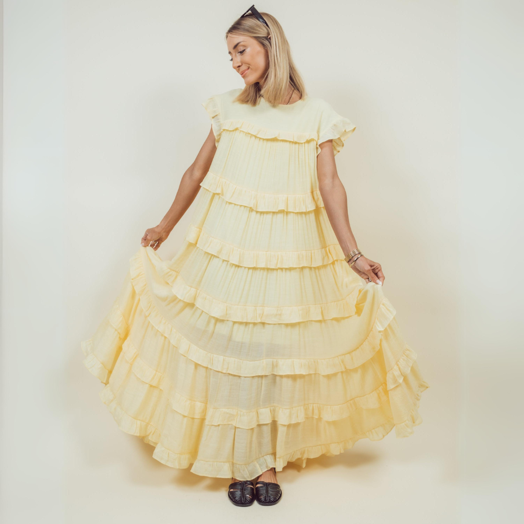 Betty Ruffle Tiered Dress