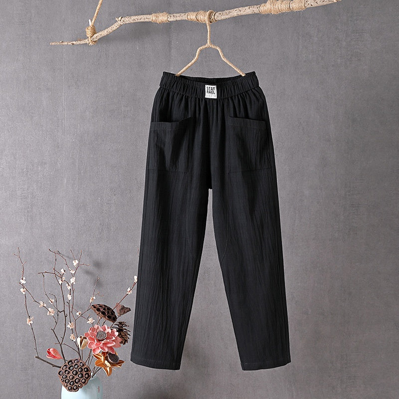 Ava - Linen Crop Pants