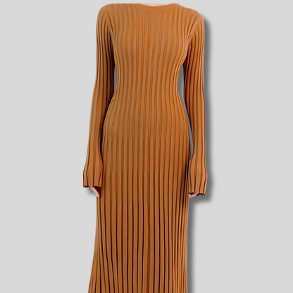 Estelle - Elegant Ribbed Maxi Dress