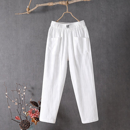 Ava - Linen Crop Pants
