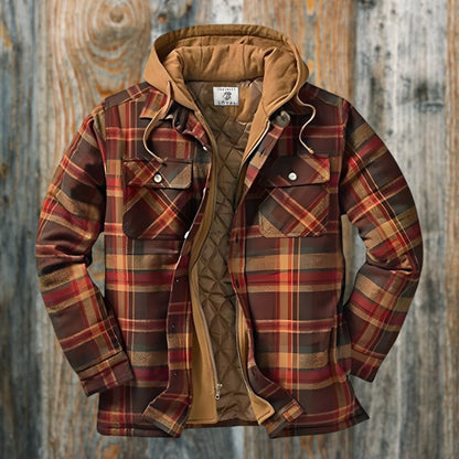 Blake - Lumberjack Insulated Flannel Jacket with Hood