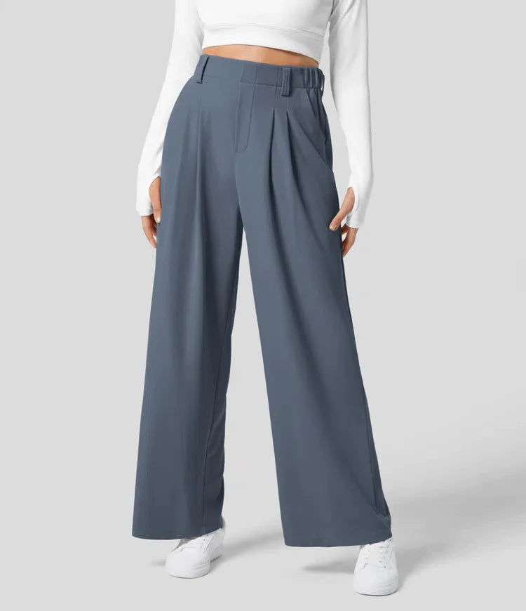 Peppy - High Waisted Waffle Pants