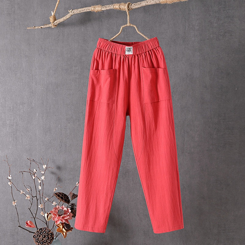 Ava - Linen Crop Pants