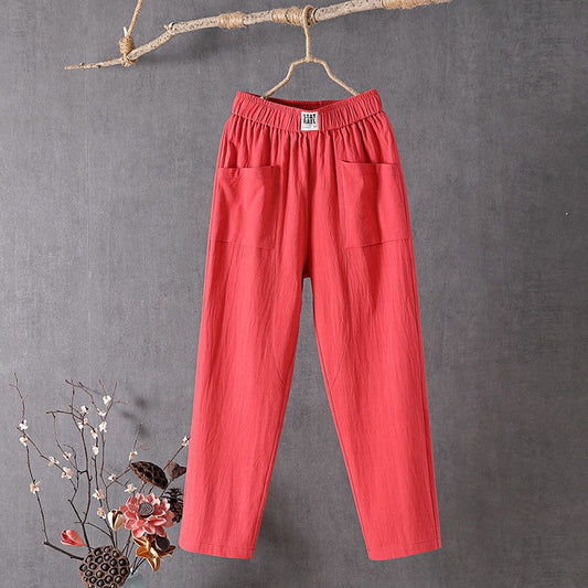 Ava - Linen Crop Pants