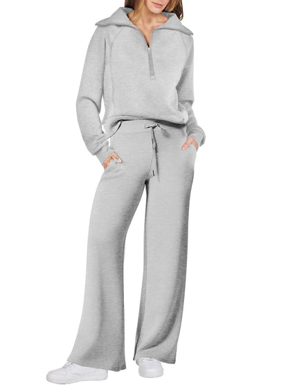 Lyla - Half Zip Jumpsuit Set
