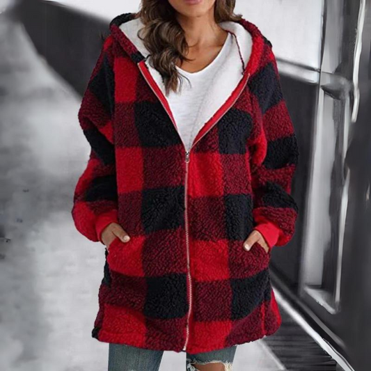 REBBECA - OVERSIZED FUR LINED HOODIE