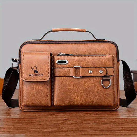 WEIXIER CAMDEN LEATHER BRIEFCASE