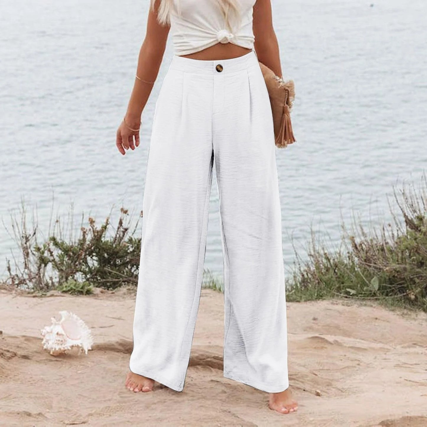 Milda - High-Waist Palazzo Trousers