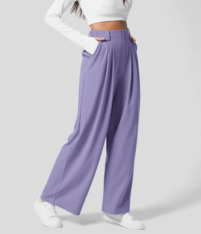 Peppy - High Waisted Waffle Pants