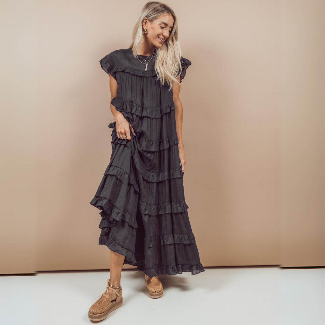 Betty Ruffle Tiered Dress