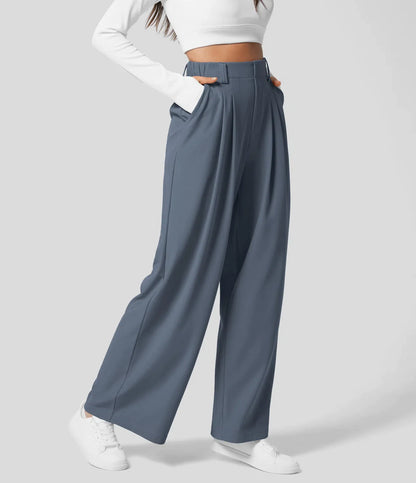 Peppy - High Waisted Waffle Pants