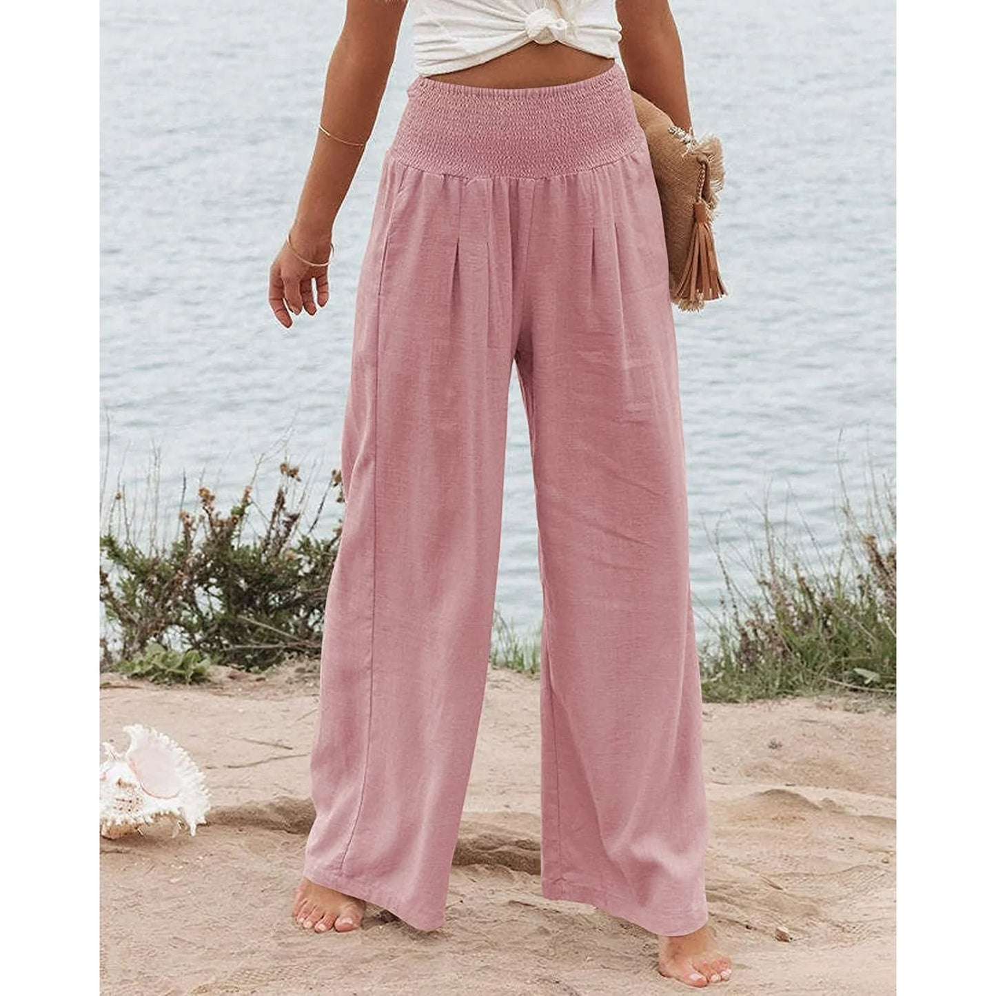 Milda - High-Waist Palazzo Trousers
