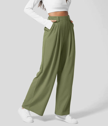 Peppy - High Waisted Waffle Pants