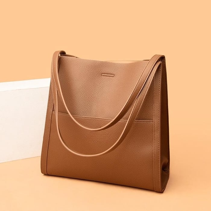 Handmade Shoulder Bag in Vegan Leather