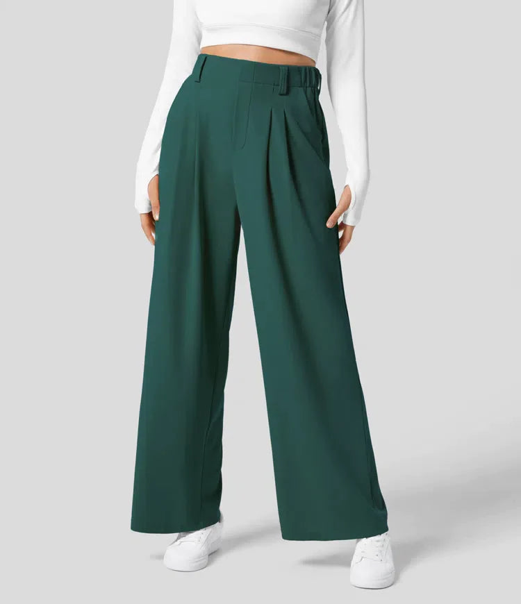 Peppy - High Waisted Waffle Pants