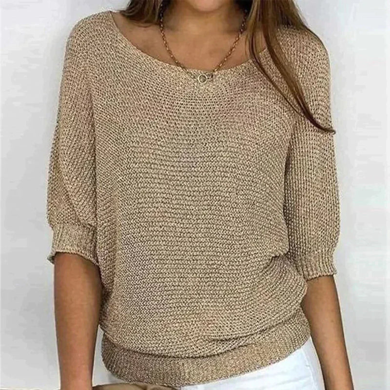 May | Stylish Cross Knit Pullover