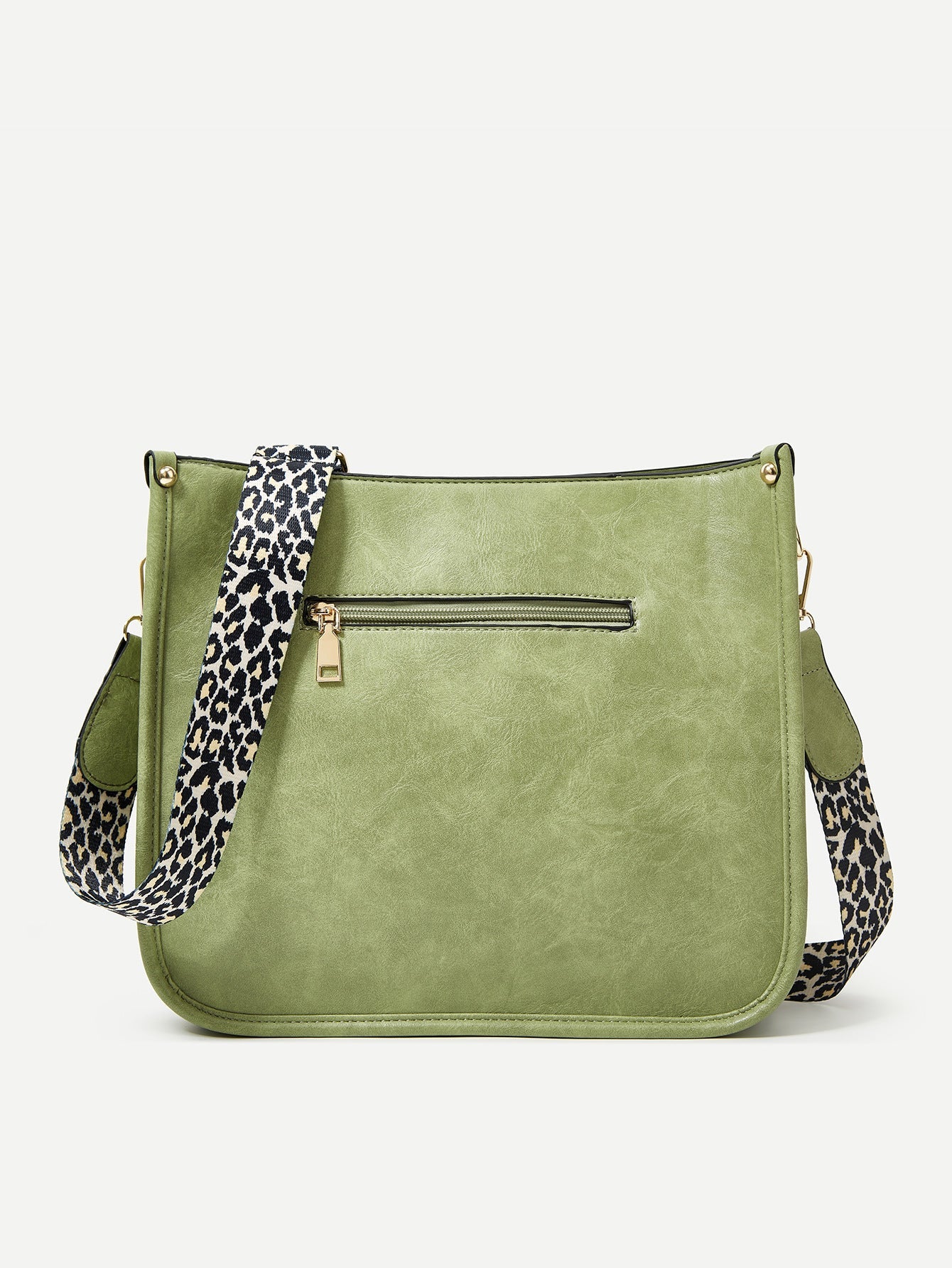 Adele - Leopard Faux Leather Crossbody Bag