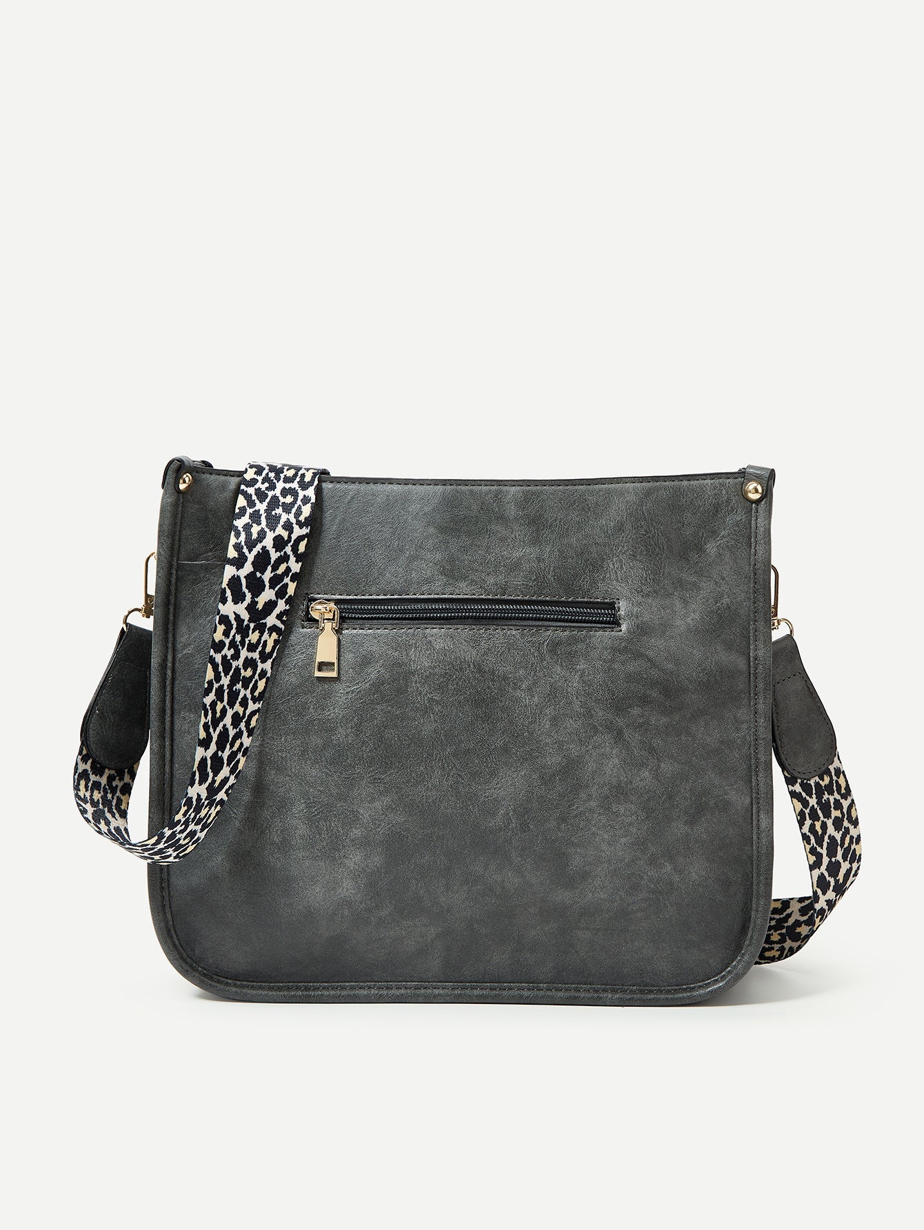 Adele - Leopard Faux Leather Crossbody Bag