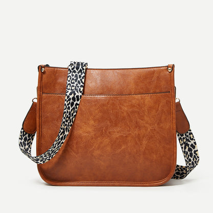 Adele - Leopard Faux Leather Crossbody Bag