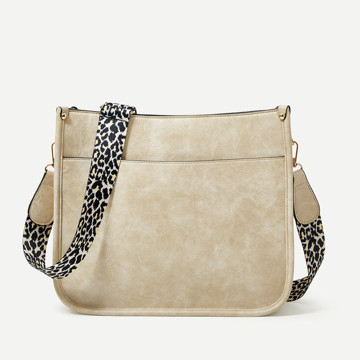 Adele - Leopard Faux Leather Crossbody Bag
