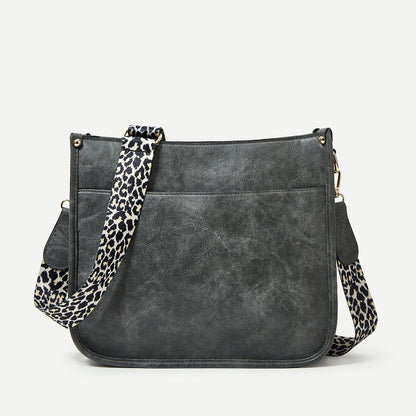 Adele - Leopard Faux Leather Crossbody Bag