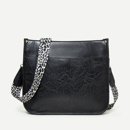 Adele - Leopard Faux Leather Crossbody Bag