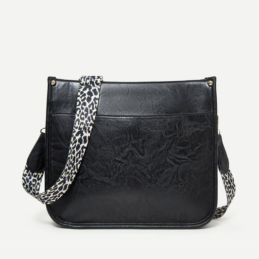 Adele - Leopard Faux Leather Crossbody Bag