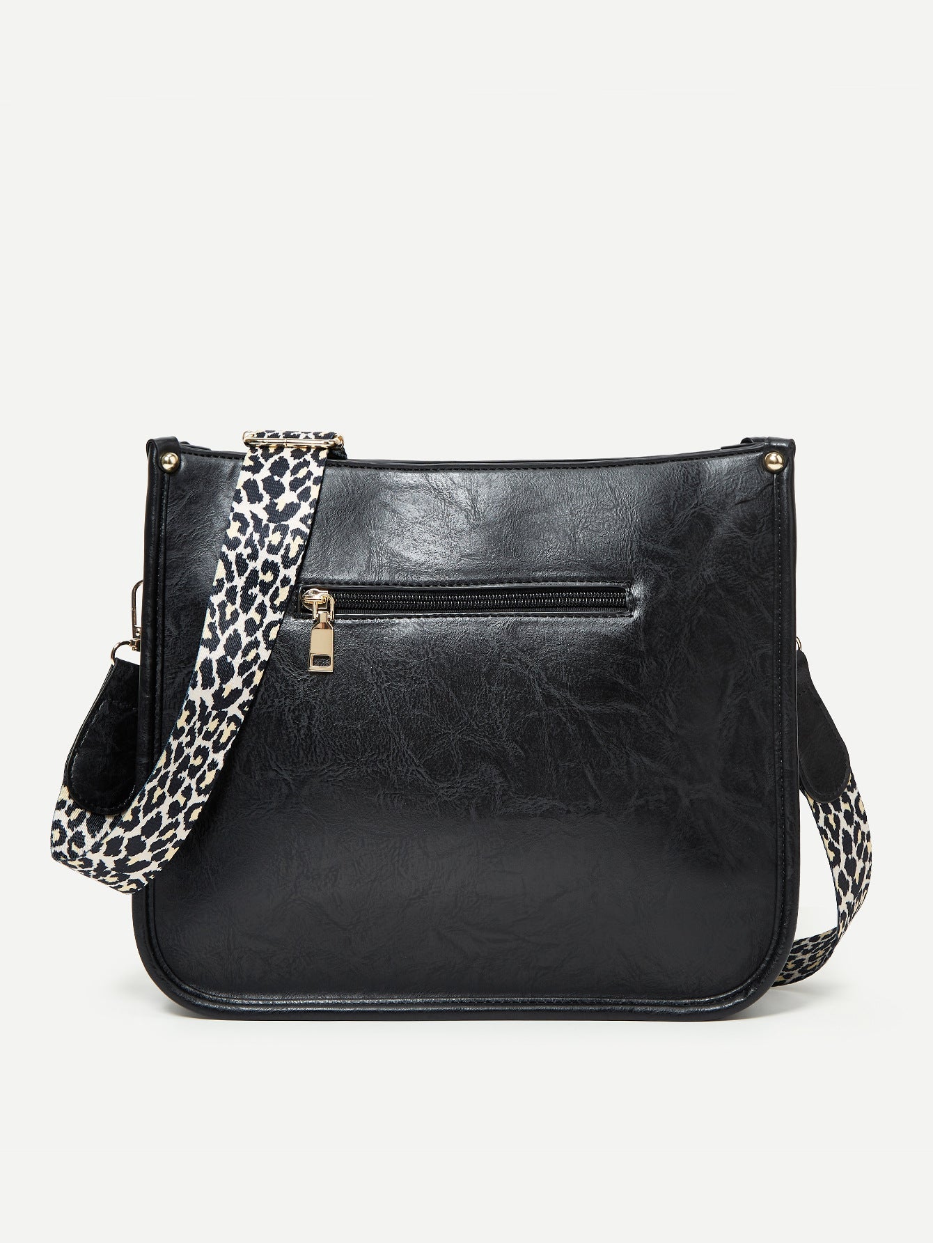 Adele - Leopard Faux Leather Crossbody Bag