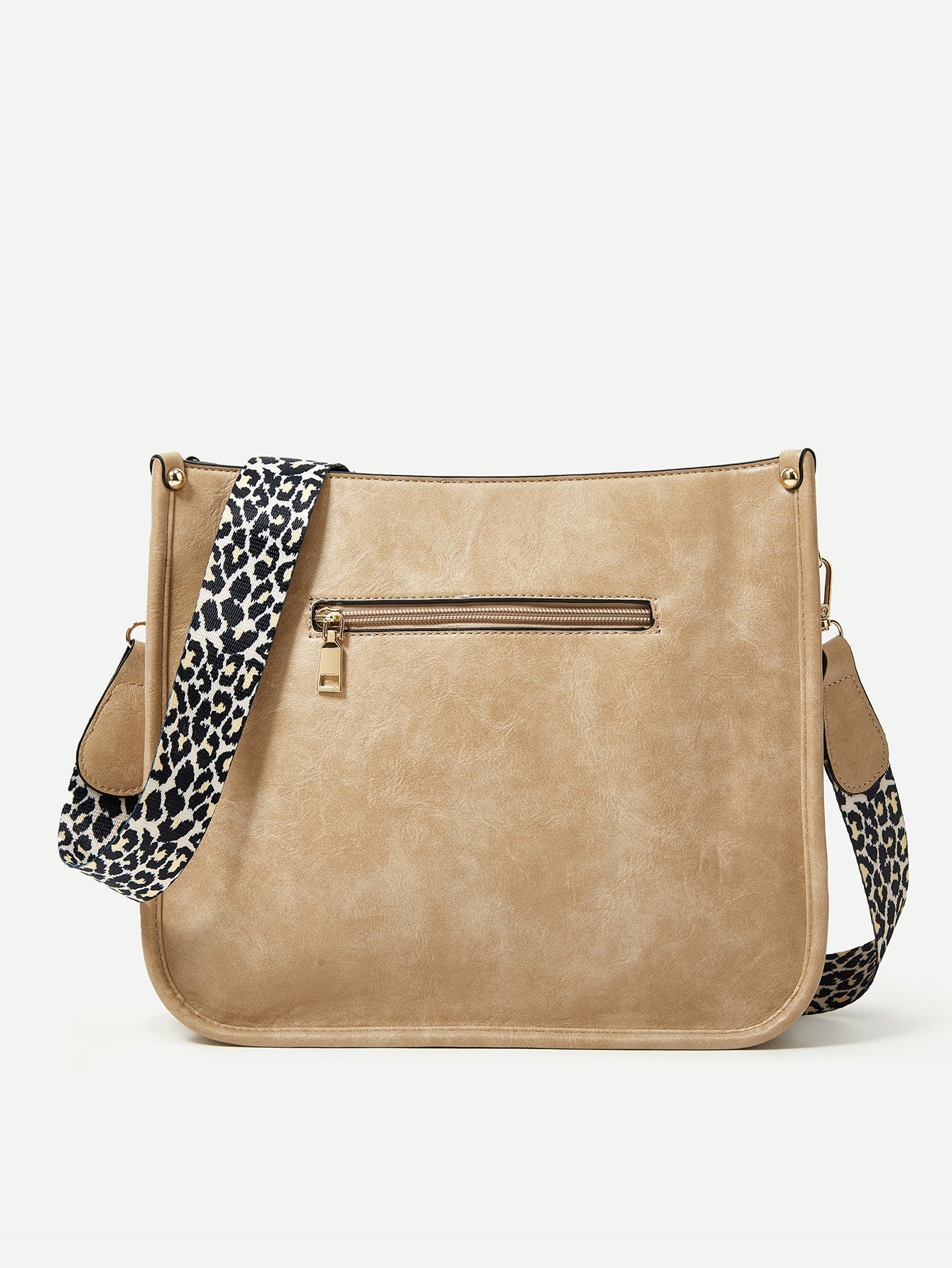 Adele - Leopard Faux Leather Crossbody Bag