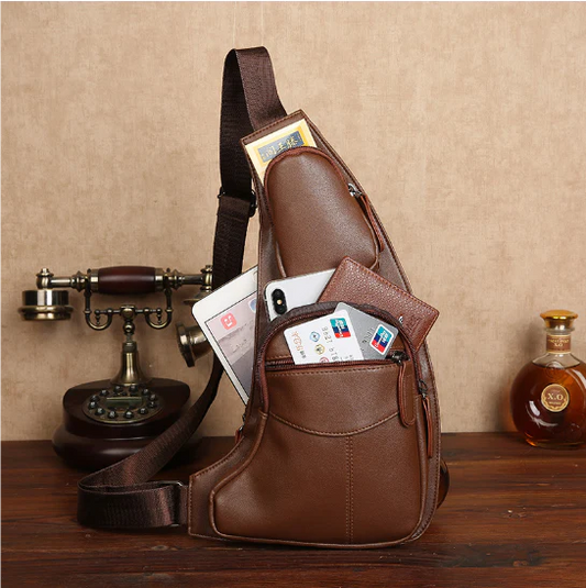 EXPLORER LEATHER SLING PACK