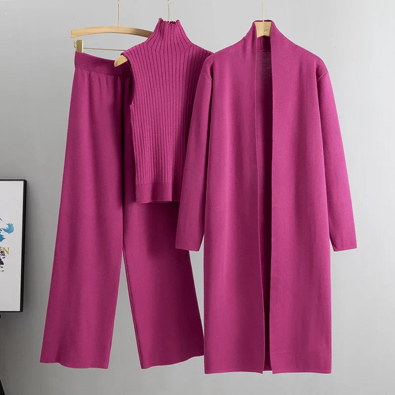 Catharyn - Autumn Three Piece Knitted Set