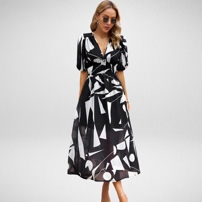 Melinda - Charming V-Neck Dress