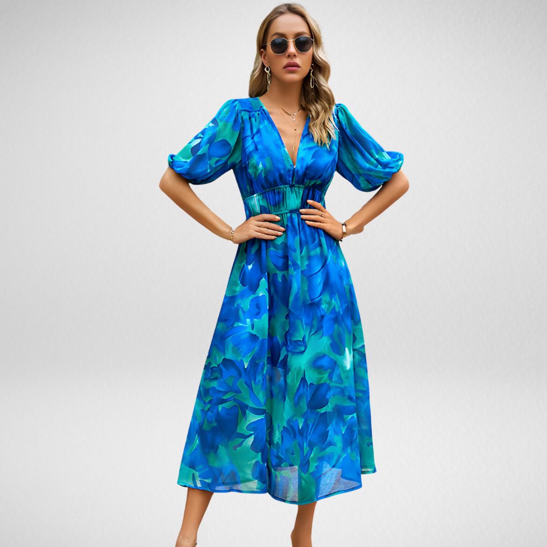 Melinda - Charming V-Neck Dress