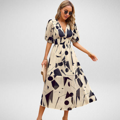 Melinda - Charming V-Neck Dress