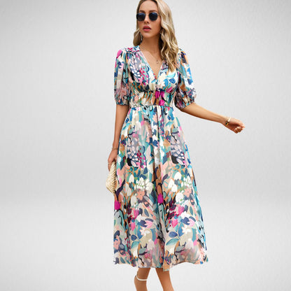 Melinda - Charming V-Neck Dress