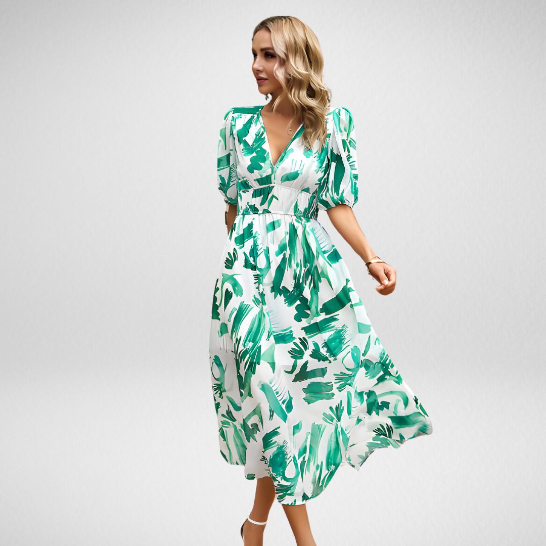 Melinda - Charming V-Neck Dress