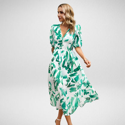 Melinda - Charming V-Neck Dress